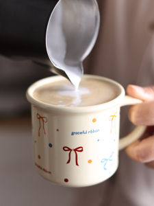 Original Butterfly Knot Ceramic Mugs Drinking Water Coffee Milk Cup Breakfast Cup Girls Heart Cup Souvenir French Style Vintage