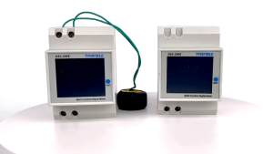 จอ AC 110V 220V 380V แรงดัน100A ตัววัดกระแสไฟฟ้าแรงแอคทีฟ KWH เครื่องวัดความถี่พลังงานไฟฟ้าโวลต์แอมป์ เครื่องวัดแรงดันไฟฟ้าความถี่ D52-2066 6IN1