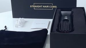 Wireless Hair Straightening Comb Intelligent Temperature Control Led Digital Display Negative Ion Lazy Usb Charging Student Dormitory Portable Curly Hair Straightening Comb