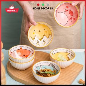 Bát Ăn Cơm Đẹp Dễ Thương Cute Gốm Sứ Cao Cấp Chén Ăn Cơm Cho Bé Và Gia Đình