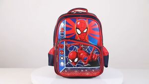 Balo đi học cho bé trai cấp 1 tiểu học hoạt hình 3D siêu nhân - ba lô cặp sách nhiều ngăn Chất liệu chống thấm