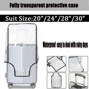 PVC Transparent Travel Luggage Protector Suitcase Dust Cover Waterproof Travel