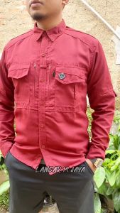 Kemeja M TAC panjang - kemeja lapangan - kemeja Reskrim - kemeja tactical - kemeja kantor lapangan