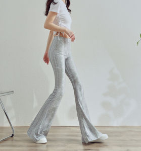 Quần Capri Thể Thao Cao Cấp in Họa Tiết Sọc Mỏng Bằng Lụa Sữa Co Giãn Cao Cạp Cao Cho Nữ Quần Tập Yoga Mùa Xuân Thu