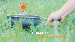 DS-308 หม้อสนาม ชุดเครื่องครัวแคมป์ปิ้ง หม้อกาต้มน้ำ พร้อมแก้วน้ำ ช้อน มีด ซ้อม น้ำหนักเบา สำหรับนักเดินทางและตั้งแคมป์ สินค้าพร้อมส่ง