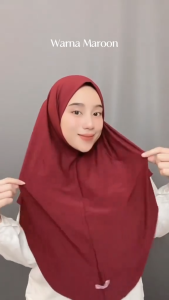 100RB ISI 10PCS kerudung Non ped Size L (Label Akrilik) Hijab Instan Non Pet Jilbab Jersey