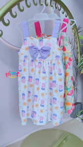 Kids Summer Fashion Floral Dress Cute Floral Design Sleeveless Flowy Christmas Dress for Kids Girls 2-10 Years Old