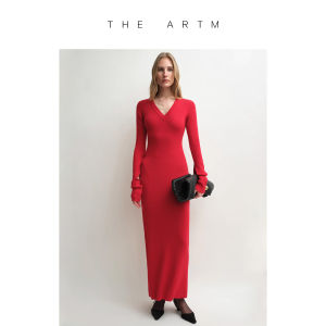Silk Wool Long Dress Autumn Winter