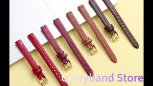Dây Đeo Đồng Hồ Bằng Da Mỏng 8mm/10mm/12mm/14mm/16mm Vòng Đeo Tay Mềm Mại Đa Năng Dành Cho Nam Và Nữ Chất Lượng Cao Thay Thế Dây Đeo Tay Màu Nâu