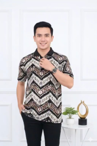 KAOS KERAH BATIK CAP KAOS POLO WANGKY MOTIF BATIK PREMIUM FASHIN PRIA MURAH KEKINIAN
