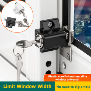 Universal Window Lock Set Sliding Door Lock Practical Aluminum Alloy Screen Fixed Buckle Protection Locking Hardware For Window