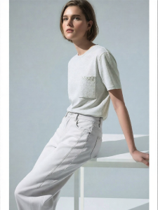 AMII | Stylish Embellished Cotton T-Shirt