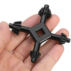 Amoki 4 Way Universal Chuck Zinc Alloy Four Head Wrench 4 in 1 Drills Chuck Key Drilling Tool
