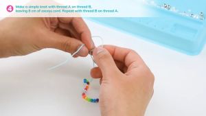 Make It Real Rainbow Treasure Bracelet Kit (1216) Girls Friendship Charm Bracelet Kit with Beads