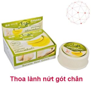 Kem cải thiện nứt gót chân BANANA HEEL CREAM (Thái Lan) - kem cải thiện chân bị nứt nẻ hương chuối khôi phục vùng da bị chai sạn (24g)