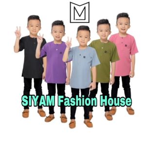 💥 KURTA LELAKI COTTON BUDAK LEHER BULAT LENGAN PENDEK EXCLUSIVE 💥