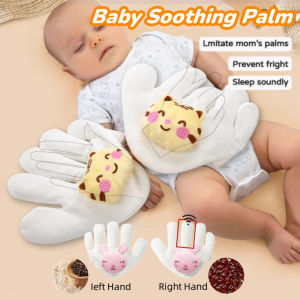 Baby Soothing Palm Pillow Simulated Moms Palm Newborn Sleeping Plush Hand Pillow Heated Infant Deep Sleep Comfortable