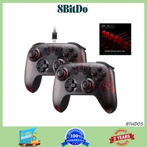 8BitDo 81HD05สีดำตำนาน Wukong Co จอยควบคุมเกมตราสินค้าห้องโถงจอยสติ๊กทริกเกอร์พีซีไอน้ำแพลตฟอร์มแอนดรอยด์