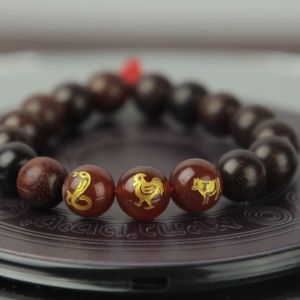 Vòng Tử Đàn Tam Hợp - Phong Thủy Tam Nguyên - Vòng phong thuỷ kích tài lộc tăng may mắn thu nạp quý nhân