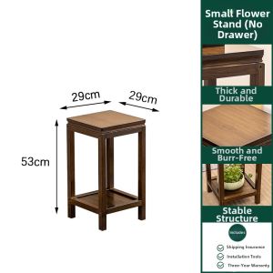 New Chinese Style Wooden Drawer Flower Stand