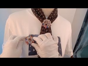 2 in 1 Rhinestone Ring Tudung Bawal Scarf Ring Brooch Scarf Ring Scarf Buckle Clip