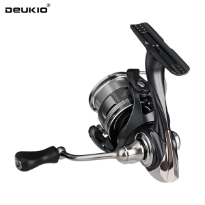 DEUKIO Sea Fishing Spinning Reel Ultralight 145g CNC Screw in Handle 5.2:1 Max Drag Power 13.23LB for Saltwater Freshwater