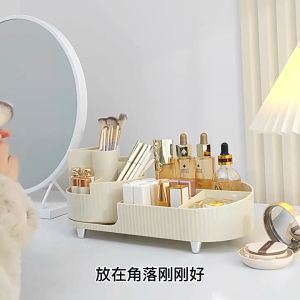 3 วันจัดส่ง กล่องเก็บเครื่องสำอาง ชั้นวางลิปสติกแต่งหน้า 9 วัตถุประสงค์ เพื่อเดสก์ท็อปแต่งตัว ชุดบุชรุณา