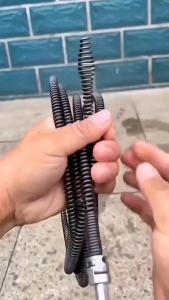 [HCM] Dây Thông Cống Lò Xo Có Đầu Nối Lắp Cùng Máy KhoanTay Quay Thủ Công Chiều Dài 3m5m -GL314