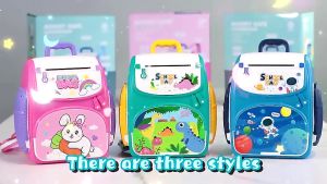 Mainan Edukasi Anak Celengan ATM Bank Brankas Tas Ransel Backpack School Bag Dinosaur Duck Astronout