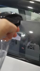 Fine Mist Spray Bottle (500ml) Gardening Cleaning Detailing Sanitizing Trigger Sprayer (Transparent PET White PE)