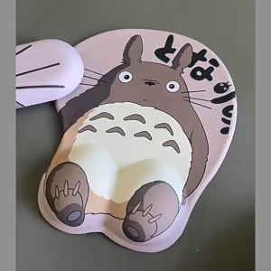 Totoro Mouse Pad with Wrist Support Non Slip Thick TIKAR TETikus