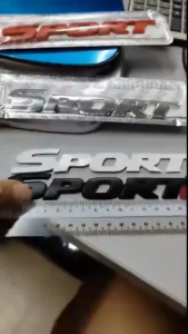 3D Metal Sport Logo Emblem Self Adhesive Car Rear Bumper Side Door Pillar Panel Decoration Sticker
