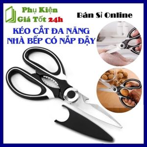Kéo Nhà Bếp Đa Năng Kèm Đồ Khui Nắp Có Nắp Đậy - Kéo Cắt Giúp Bạn Dễ Dàng Tách Xương Gà Cắt Thịt Và Các Thực Phẩm Khác - Kéo Làm Bếp  Kéo Cắt Thức Phẩm Siêu Bén Tiện Dụng