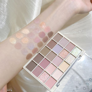 20 สีมังสวิรัติหรูหราครีมอายแชโดว์ Palette กันน้ํา Matte Shimmer Finish Light Dark Skin เหมาะสําหรับอายแชโดว์สีชมพูน่ารัก