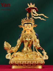 ZANGCUN | Decorative Gold Gilded Tibetan Buddha Statue 9 inch