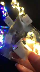 ส่งจากไทย  ไฟติดผนังแบบมี ง แบตเตอรี่มินิไฟประดับขับเคลื่อน ไฟสายทองแดง LED  ตกแต่งวันหยุด LED string lights