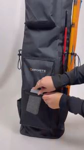 Tas Pancing Ransel Ukuran 100cm Jumbo 3-5 Set Joran Warna Hitam