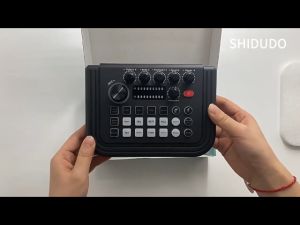 Sound Card Bluetooth V80 Multifungsi dengan Reverb Pilihan & Plug Tipe C - Hitam