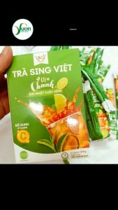 Hộp trà chanh Sing Việt 270g (Gồm 18 gói nhỏ 15g) - Pha uống liền tiện lợi