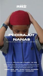 PECI RAJUT ANAK Peci Sholat Rajut Nanas Anak Laki Laki Cowok ROKIDZ by ROSAL