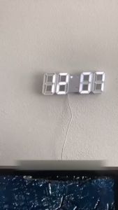 นาฬิกาดิจิตอลLED 3D นาฬิกา3มิติ นาฬิกาตกแต่งห้อง นาฬิกาตั้งโต๊ะหรือแขวนาฬิกาปลุก นาฬิกาหัวเตียง นาฬิกาตั้งโต๊ะ นาฬิกาปลุกตั้งโต๊ะ นาฬิกาปลุกดิจิตอล นาฬิกาดิจิตอล