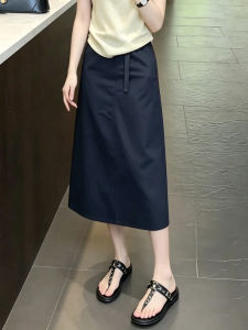 Utility High Waist A-line Slimming Straight Skirt