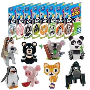 ของเล่น DIY เด็ก ตัวต่อ 3D Puzzle Zoo ของเล่นเสริมพัฒนาการเด็ก | ตัวใหญ่ 15-30cm เสริมสมาธิ ลดติดจอ ต่อง่าย สีปลอดภัย จิ๊กซอว์รูปสัตว์ โมเดลสัตว์