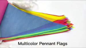 Triangle Flag 100meter 150pcs Plastic Single Colour Tadika / Kindergarden