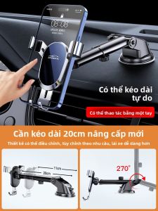MONLEYTA | Ghế Đỡ Điện Thoại Ô Tô Có Khóa Tự Động Dùng Bút Chân Không