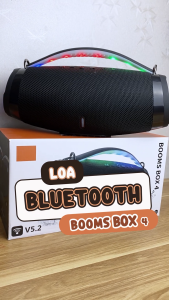 ( SALE SẬP SÀN 50% ) Loa Bluetooth Boombox 4 Âm Thanh Siêu Bass Cực Mạnh Chống Nước IPX7 Loa Công Suất Cực Lớn Tương Thích Điện Thoại Máy Tính LapTop TiVi Pin Khủng