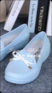 KD โกดังไทย รองเท้าคัชชูยางนิ่ม ดีเทลผูกโบว์🎀 รองเท้าแฟชั่นแนวน่ารัก นุ่มสบาย