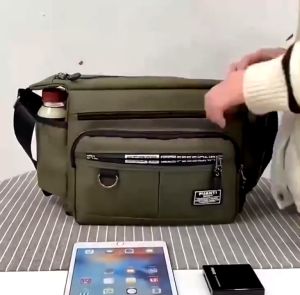 【⏰Wholesale】Mens Messenger Bag Waterproof Sling Bag Large-Capacity Business Shoulder Crossbody Bag