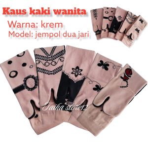 1 pasang kaos kaki jempol hena/kaos kaki muslimah hena/kaos kaki dua jari/kaos kaki jempol motif murah/kaos kaki jempol motif terbaru