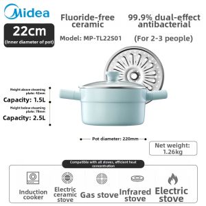 Midea | Multi-Functional Titanium-Stainless Steel Cooking Pot